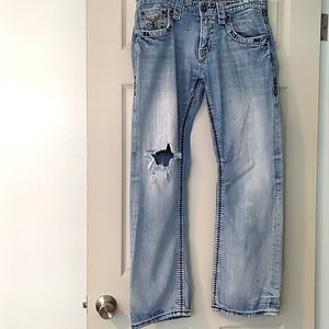 Rock Revival distressed jeans 32